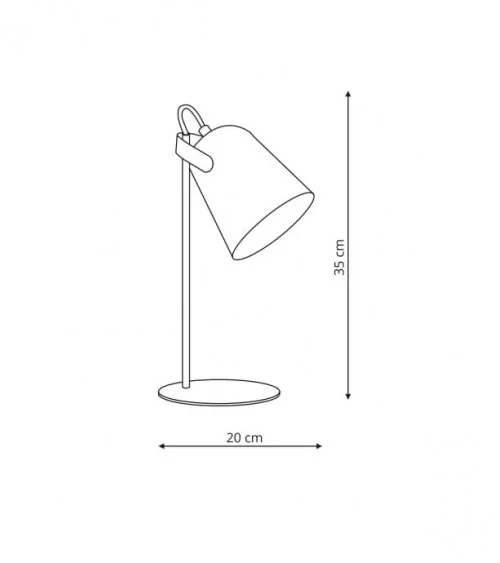 Siri lampa biurkowa biała LP-4227/1T WHT