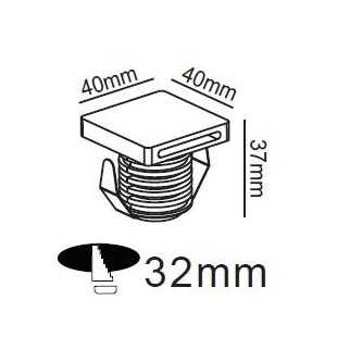 Step biała oprawa schodowa LP-0458 WH