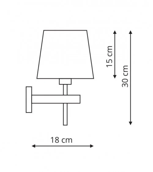 Tivoli kinkiet biały LP-1133/1W WH