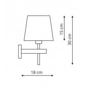 Tivoli kinkiet biały LP-1133/1W WH