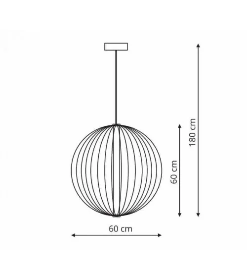 Treviso lampa wisząca duża złota 3000K LP-798/1P L3 GD