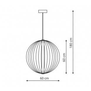 Treviso lampa wisząca duża złota 3000K LP-798/1P L3 GD