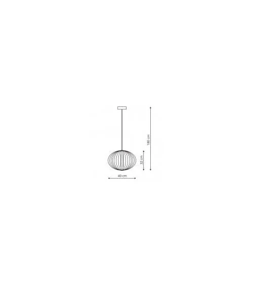 Treviso lampa wisząca mała czarna 3000K LP-798/1P S3 BK