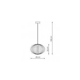 Treviso lampa wisząca mała czarna 3000K LP-798/1P S3 BK