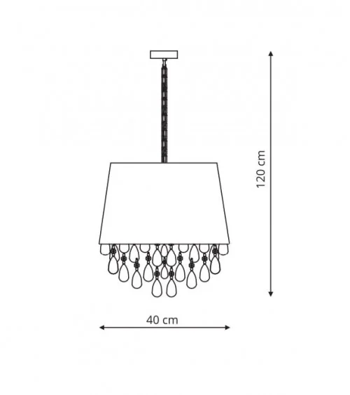 VIGO lampa wisząca biała LP-0412/1P WH