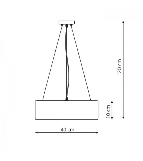 Delos lampa wisząca biała LP-8144/1P WH