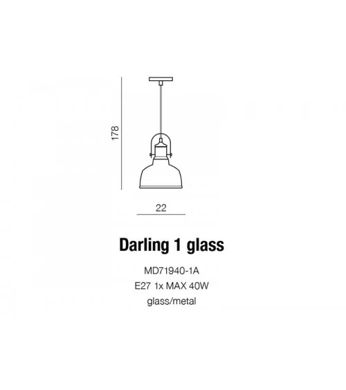DARLING GLASS 1 WHITE