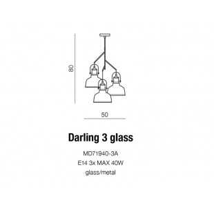 DARLING GLASS 3 WHITE