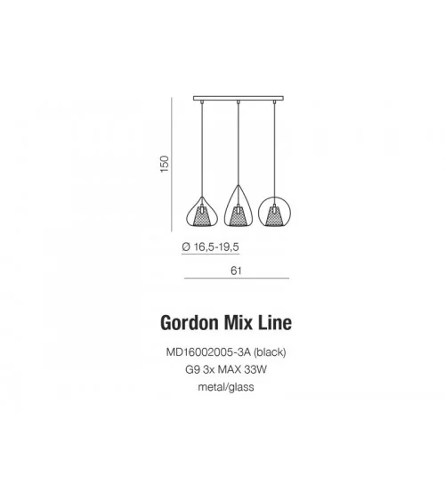 GORDON MIX LINE BLACK