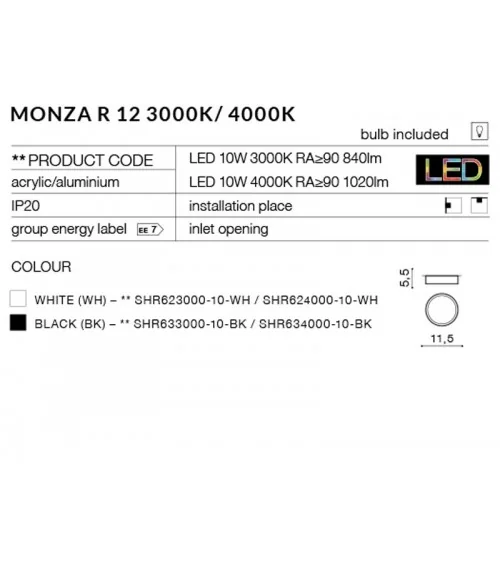 MONZA R 12 WHITE