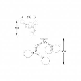 C0462-04F-U8AC DEIMOS LAMPA SUFITOWA