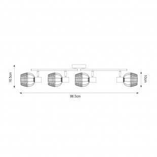 R5022003-4TU2 COPA LAMPA SUFITOWA