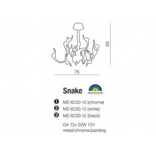 Lampa wisząca Snake