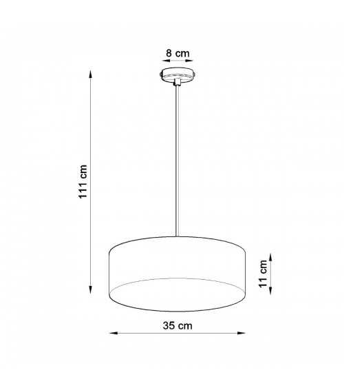 Lampa wisząca ARENA 35 biała