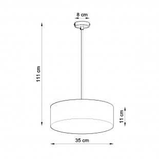 Lampa wisząca ARENA 35 biała