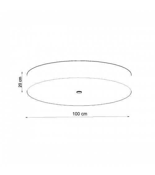 Plafon SKALA 100 biały