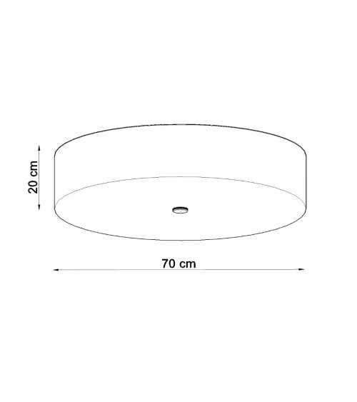 Plafon SKALA 70 biały