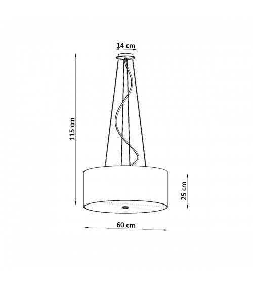 Żyrandol OTTO 60 biały