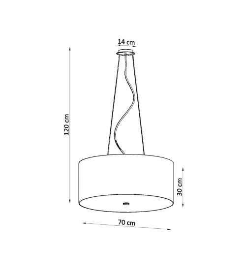 Żyrandol OTTO 70 biały