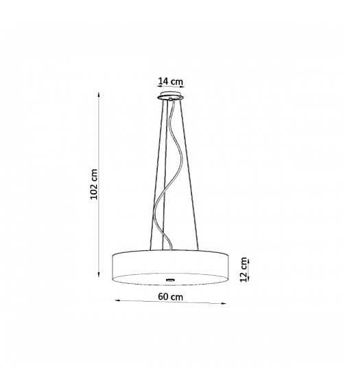Żyrandol SKALA 60 biały