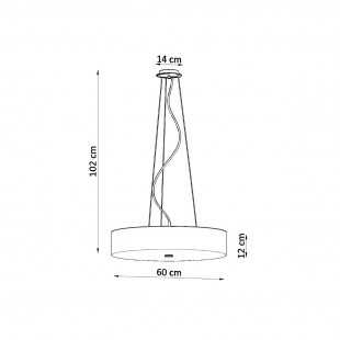 Żyrandol SKALA 60 biały