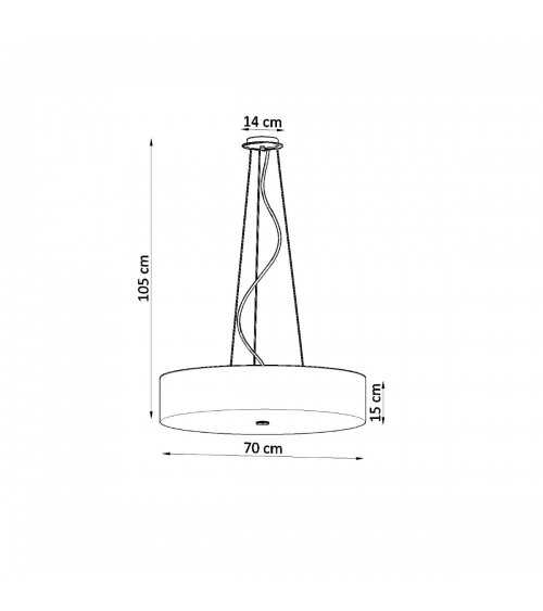 Żyrandol SKALA 70 biały