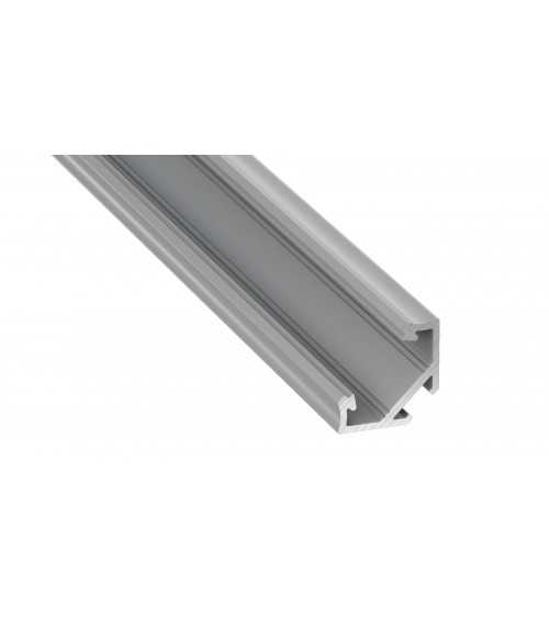 PROFIL ALUMINIOWY NAROŻNY SREBRNY TYP C 1m + KLOSZ MLECZNY