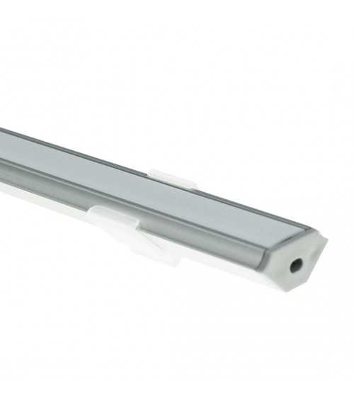 PROFIL ALUMINIOWY NAROŻNY SREBRNY TYP C 1m + KLOSZ MLECZNY