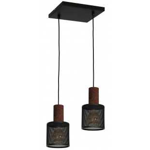 Lampa Wisząca ARES BLACK 2xE27