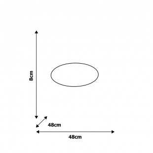 Plafon FILO 30W LED Ściemnialny+ Pilot