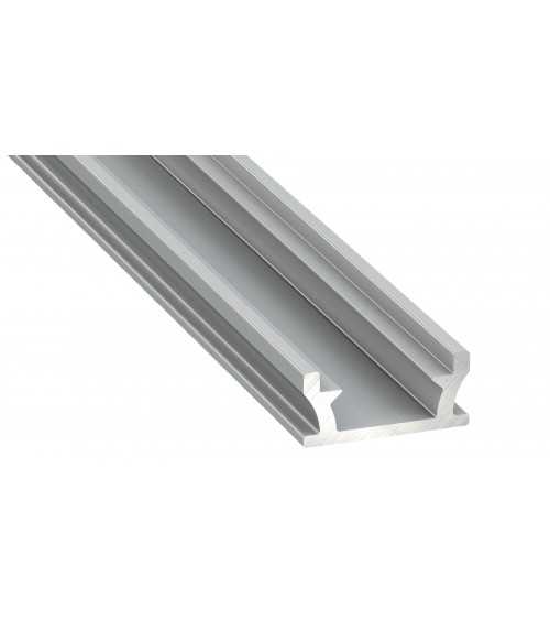 PROFIL ALUMINIOWY SREBRNY TYP T 2m + KLOSZ MLECZNY