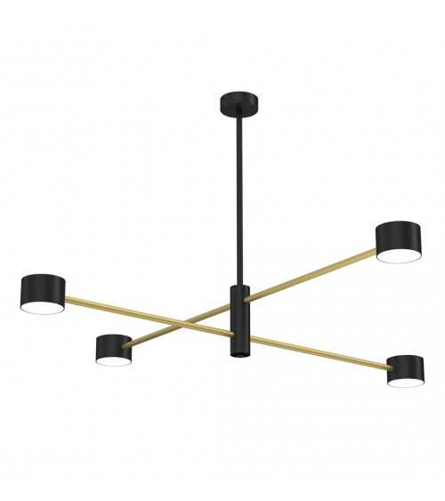 Lampa sufitowa CROSS GOLD 4xGX53