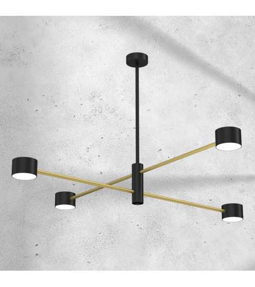 Lampa sufitowa CROSS GOLD 4xGX53