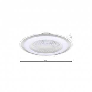 Plafoniera LED ZONDA SILVER 48W z wentylatorem