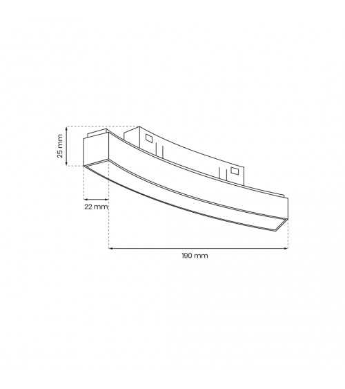 ROUND MAGNETIC TRACK 10W 3000K śr. 600cm