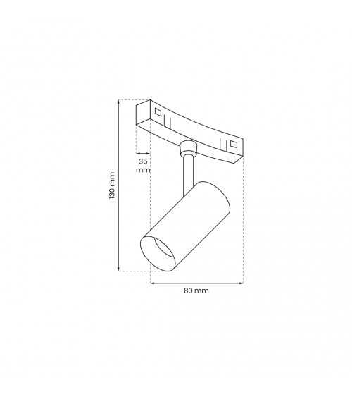 ROUND MAGNETIC TRACK 7W 4000K śr. 600cm