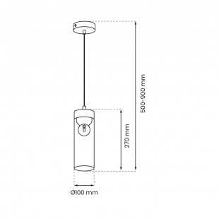 Lampa wisząca ELICA 1xE27