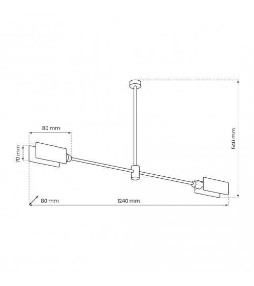 Lampa sufitowa ASTRA 2xE27