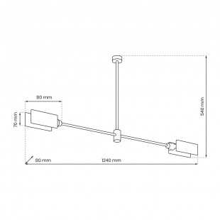 Lampa sufitowa ASTRA 2xE27