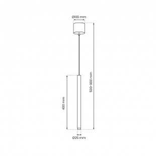 Lampa wisząca MONZA BLACK 1xG9 max 8W LED