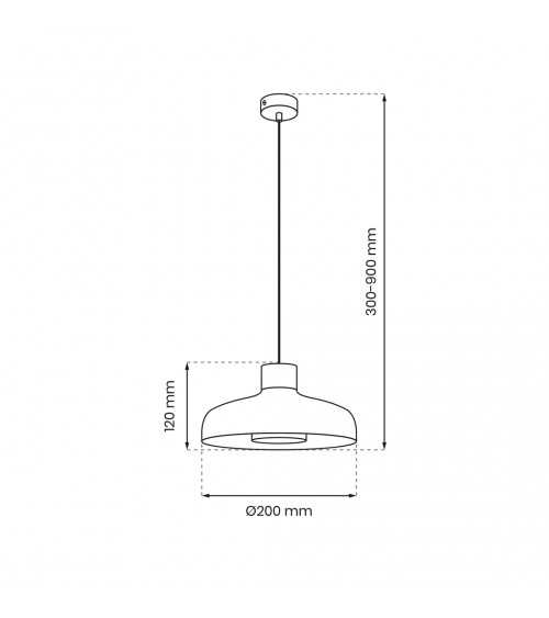 Lampa wisząca LINEA 1xGX53