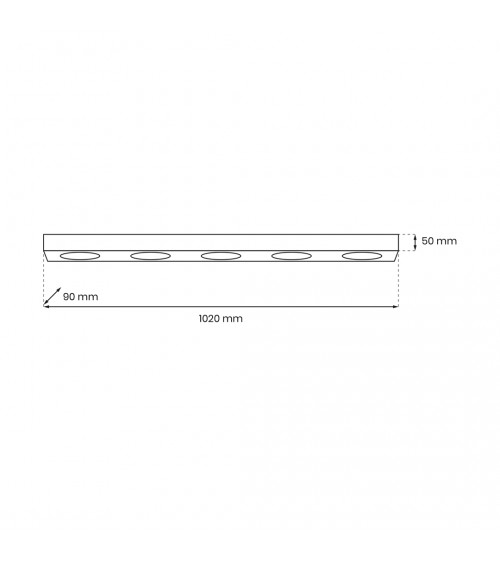 Lampa sufitowa ALEXANDER 5xGX53