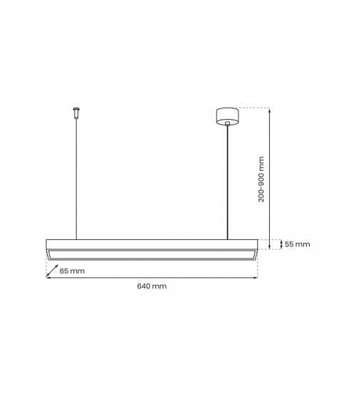 Lampa wisząca LUNGO 1xT8 9W LED