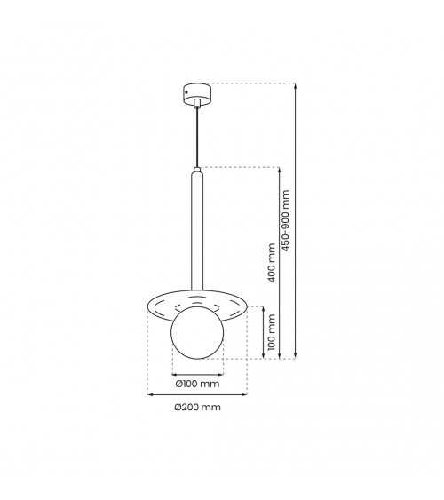 Lampa wisząca FUTURA 1xG9