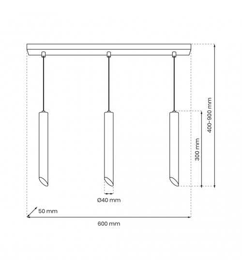 Lampa wisząca CORTE 3xGU10