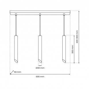 Lampa wisząca CORTE 3xGU10