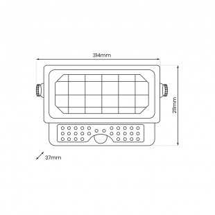 Naświetlacz Solarny Epad 10W 1150lm 4000K