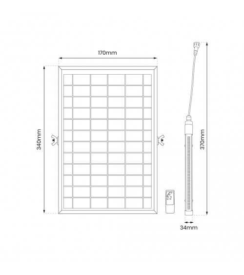 Świetlówka Solarna Jicmy 580lm 6000K