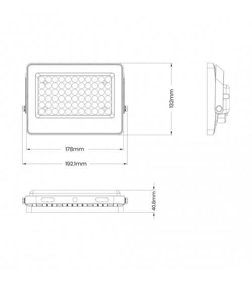 Naświetlacz Solarny Fokus 60W 900lm 6000K