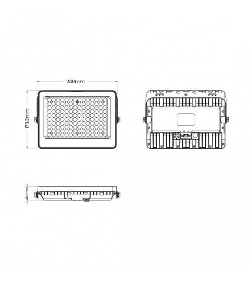 Naświetlacz Solarny Fokus 100W 1300lm 6000K